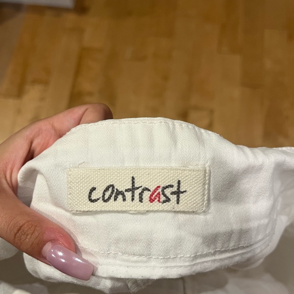 Two pairs Pull-on Capri Pants, pink, white denim - Picture 4 of 4